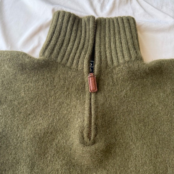 Ralph Lauren Forest Green Zip-Up Sweater - Picture 4 of 7